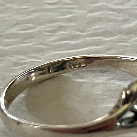 Gorgeous sterling silver rose and leaves ring - Picture 6 of 8